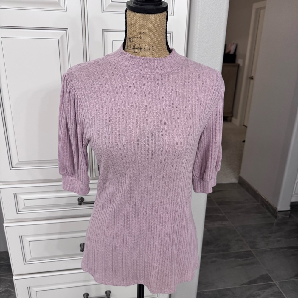 Maurices Lilac Ribbed Blouse
